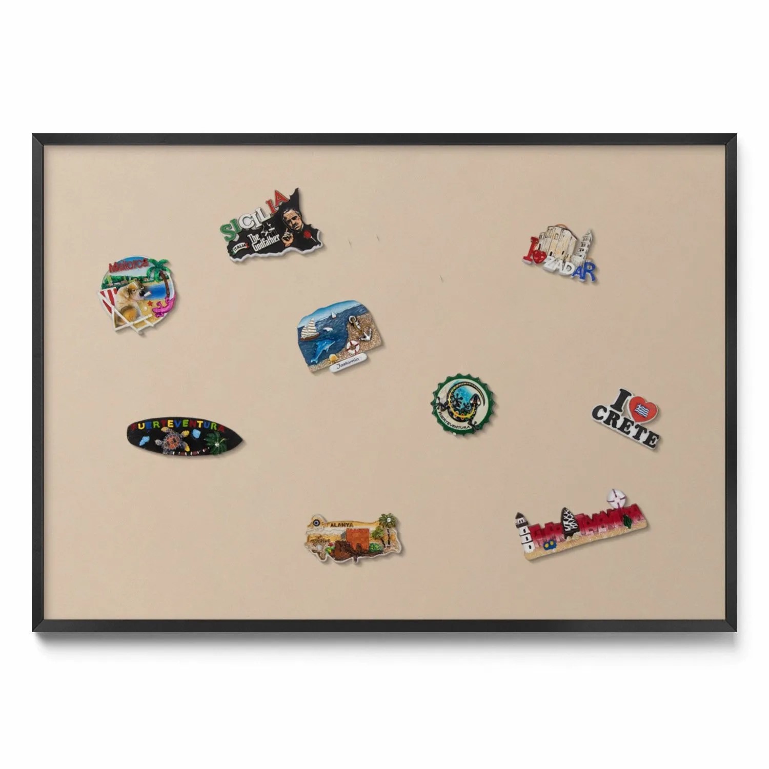 Tulup Magnettafel Wanddekoration Magnettafel bedruckt Farbe Beige 100x70 cm günstig online kaufen