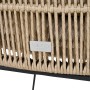 Detailansicht: Siena Garden Dining Sessel Kansas, taupefarbenes Geflecht, anthrazitfarbenes Gestell.