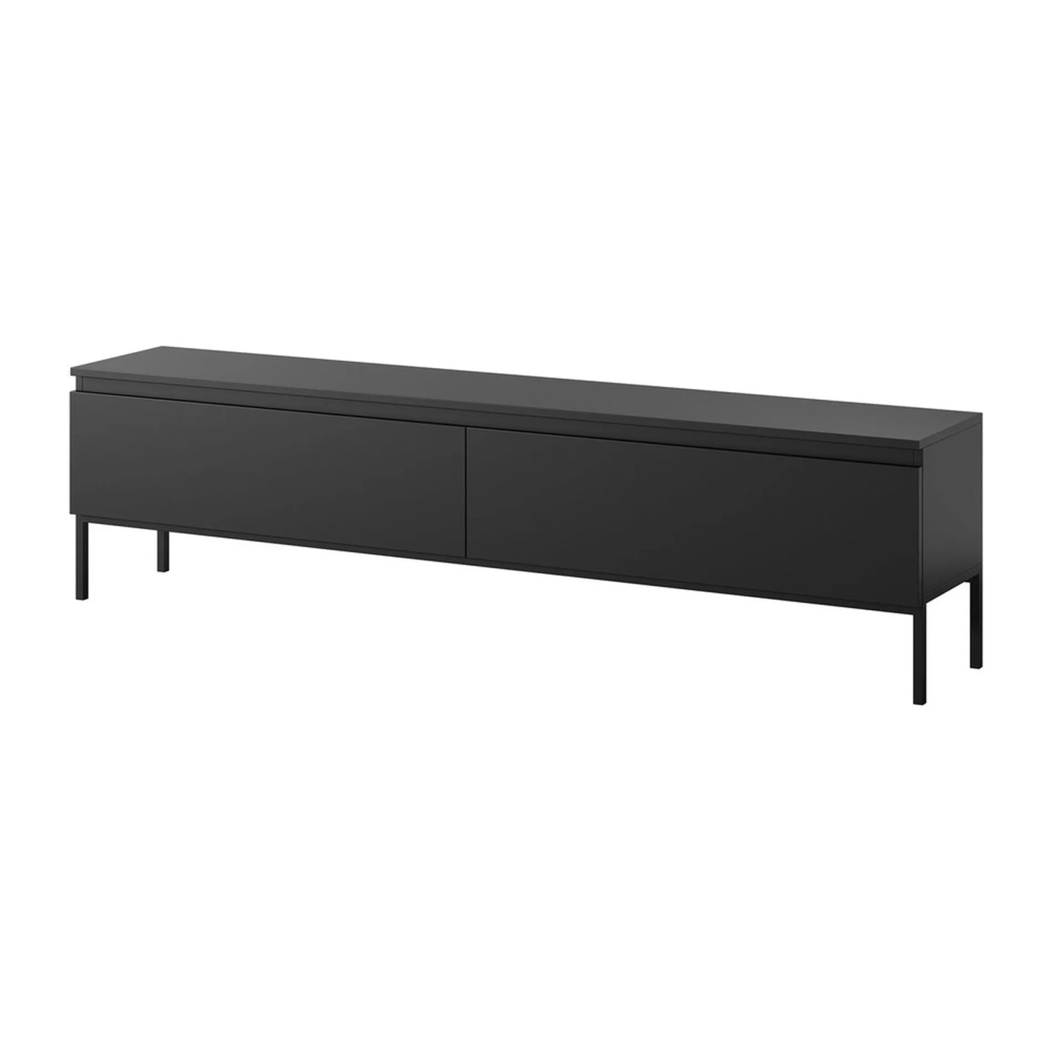 Selsey TV-Lowboard Bemmi 175 cm Schwarz / Schwarz