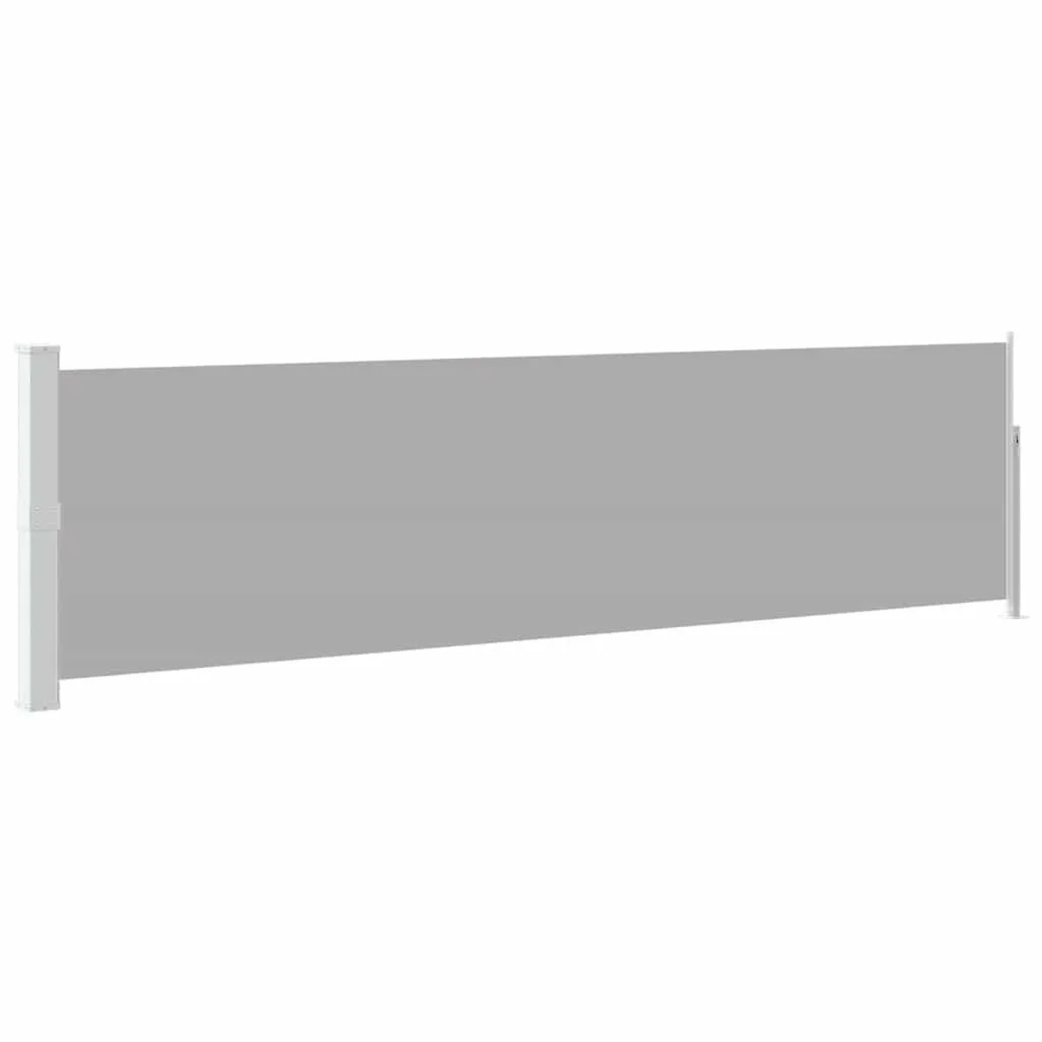 vidaXL Ausziehbare Seitenmarkise 140×500 cm Grau 48398