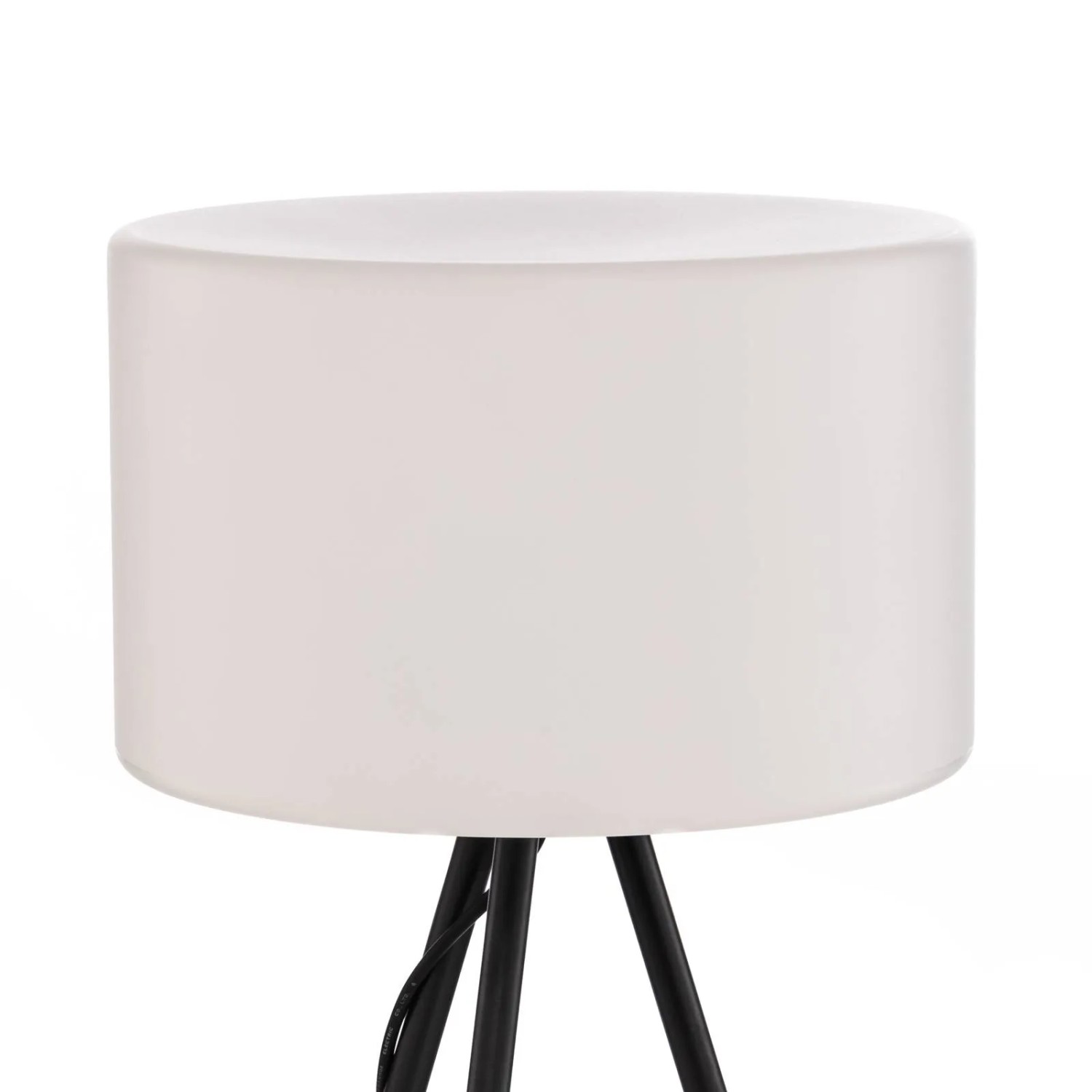 Lucande Jaimy Stehleuchte, schwarz, 1-flammig, E27, Tripod-Design. Innenleuchte für Wohnraum.