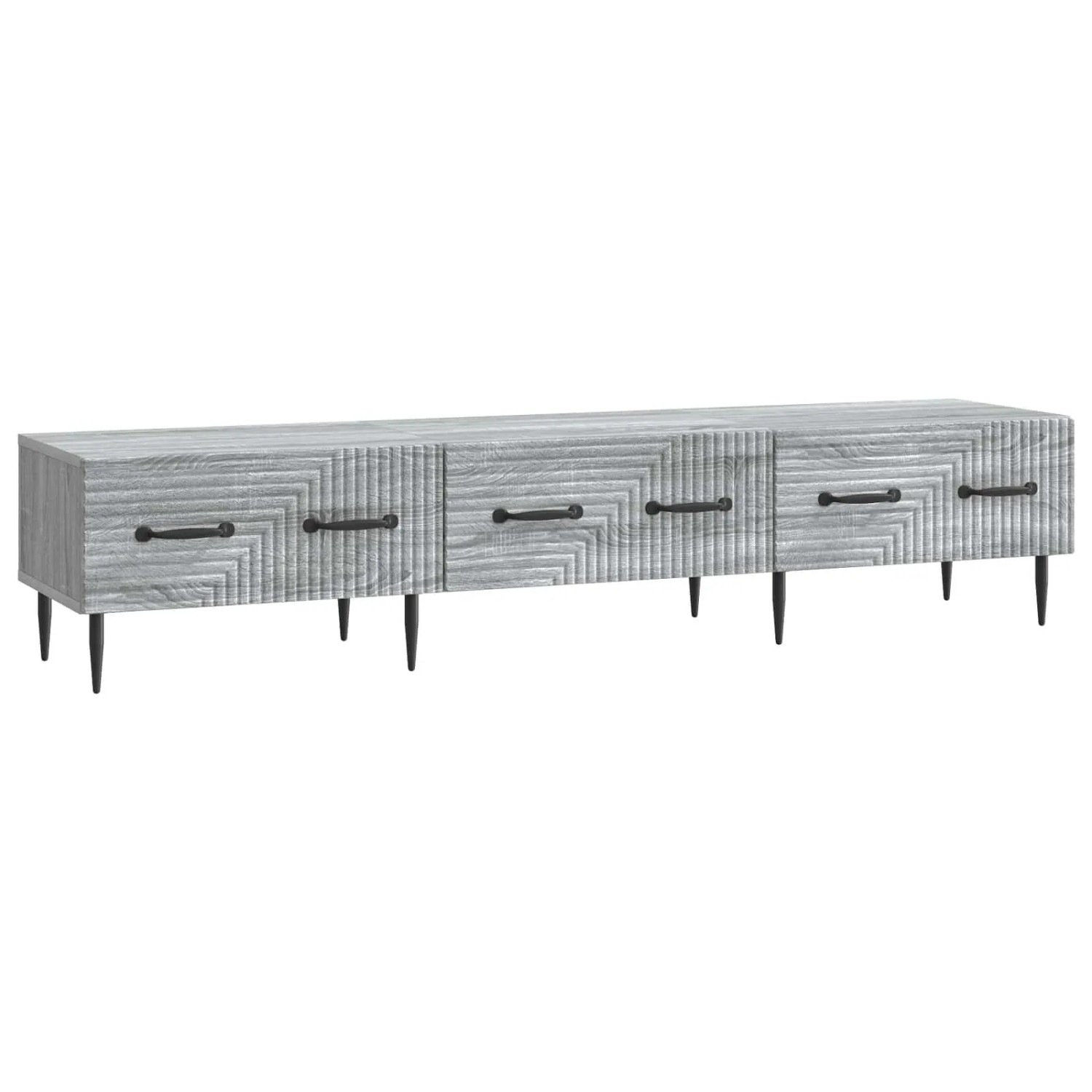 vidaXL TV-Schränk Graues Sonoma 147 x 34,5 x 30 cm Holzwerkstoff 894941