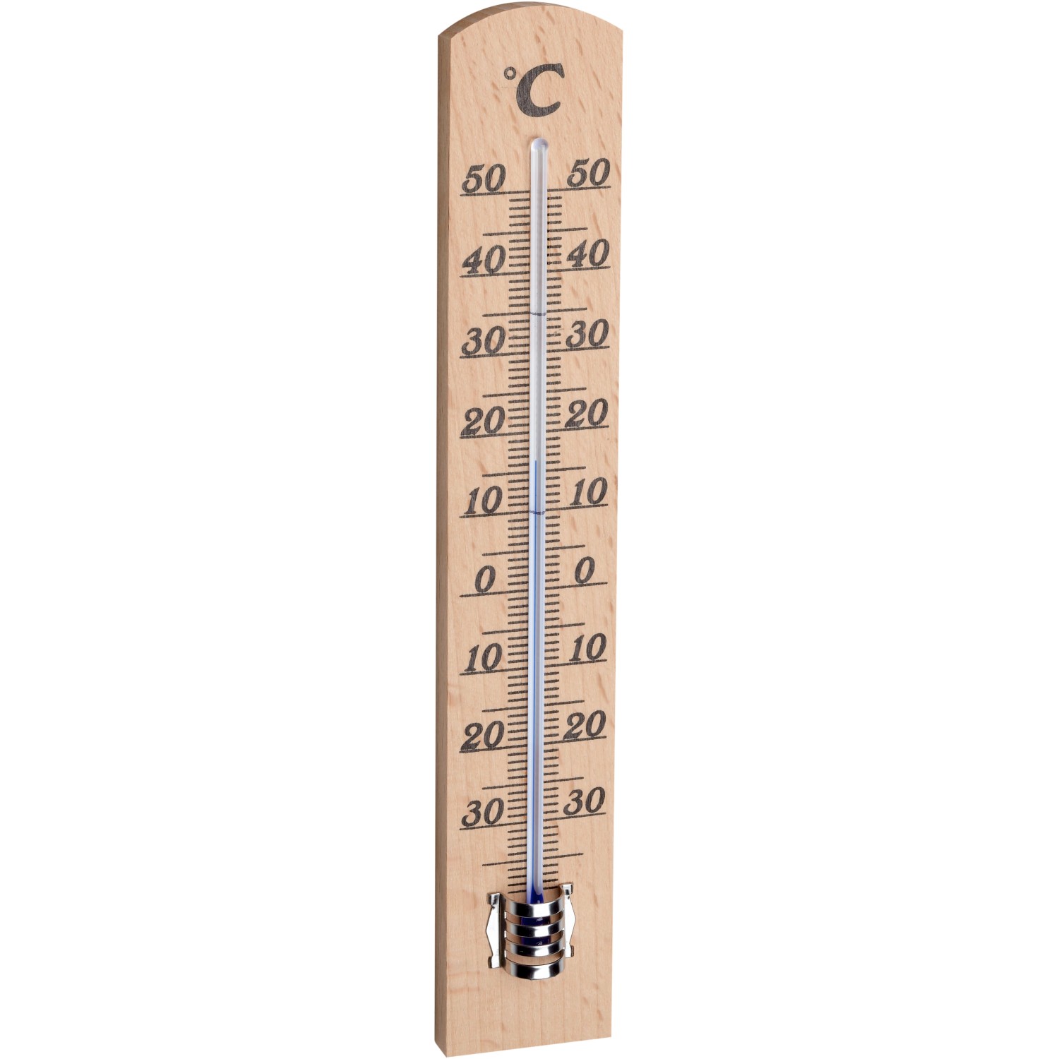 TFA Innen-Thermometer Buche-Optik
