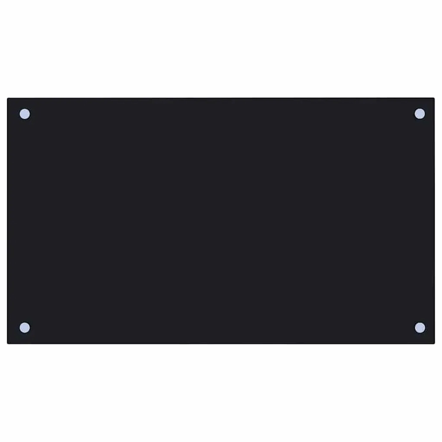 DELUKE Küchenrückwand Glas 70x40cm Schwarz Wandverklediung Küche Wandschutz Spritzschutz Herdspritzschutz Glasplatte