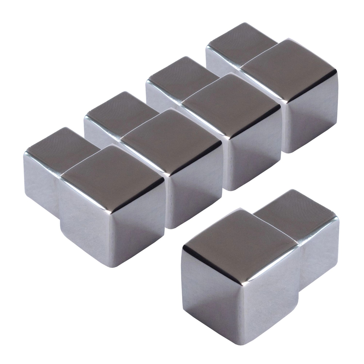 Dalsys Endstück Quadratprofil 5x 12,5mm Edelstahl Poliert Eckstücke