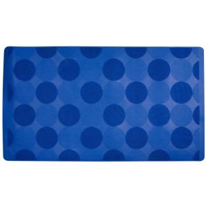 Blaue Euroshowers Badewannenmatte, 40x70 cm, mit Punktmuster für mehr Sicherheit in Bad und Dusche.