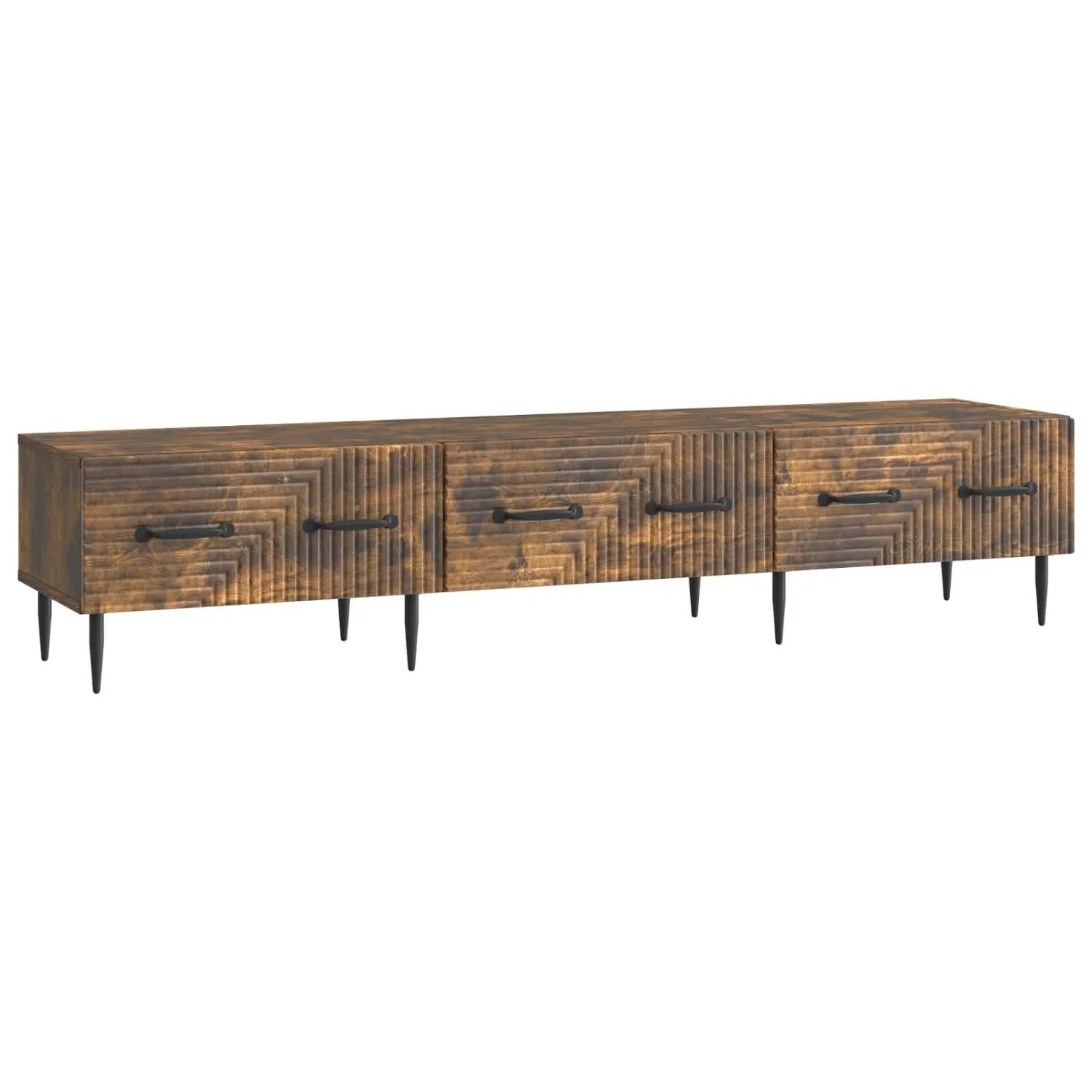 vidaXL TV-Schränk Geräucherte Eiche 147 x 34,5 x 30 cm Holzwerkstoff 894940