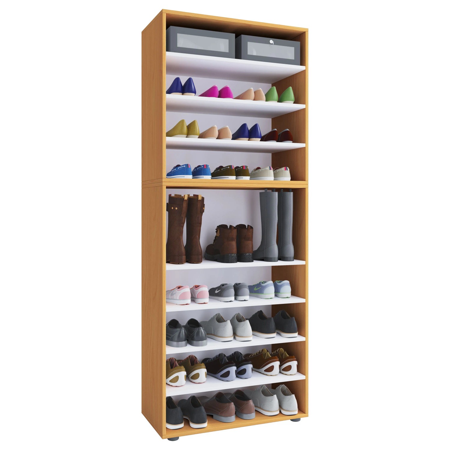 VCM Schuhschrank Lona Buche