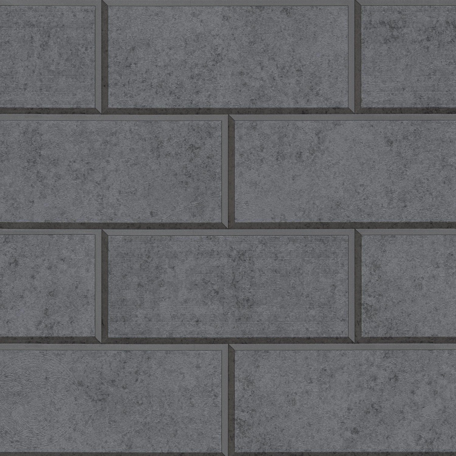 Bricoflor Dunkelgraue Tapete in Mauer Optik Steinwand Tapete in anthrazit für Küche und Badezimmer Industrial Vliestapete mit Vinyl im Modernen Stil