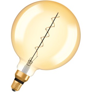 Osram LED-Leuchtmittel E27 in Globeform, 4,8W, extra warmweiß, 29,5x20cm (HxB).