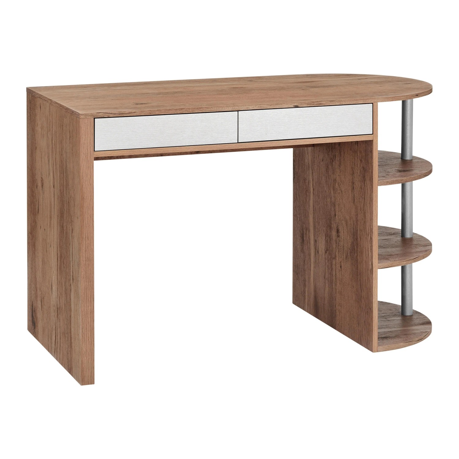 Bessagi Home Schreibtisch Lovino Eichefarben MDF ca. 121x60 cm
