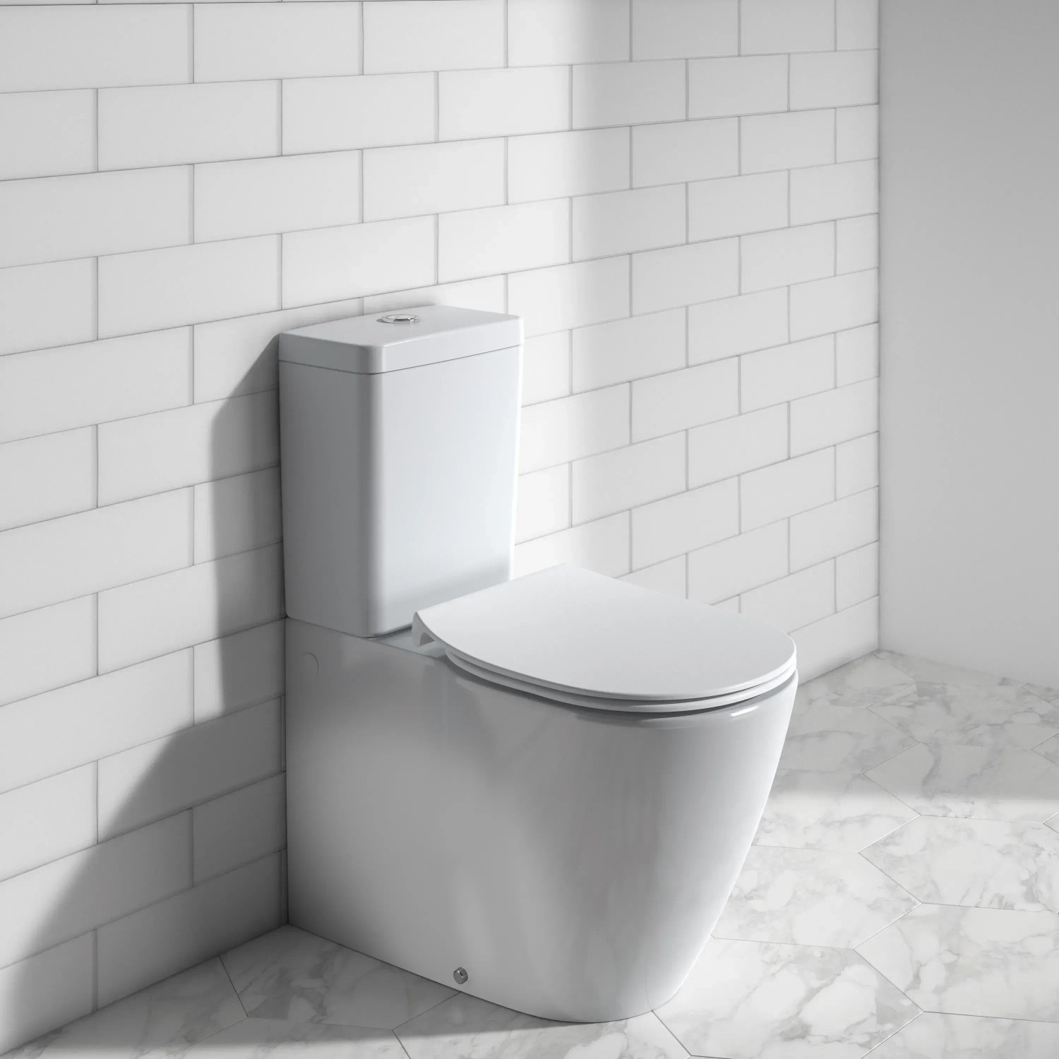 Ideal Standard WC-Sitz Connect, flaches Design in Weiß mit Softclosing.