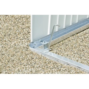 Biohort Bodenrahmen für Europa Gr. 1 und Geräteschrank 150, Detailansicht auf Kies.