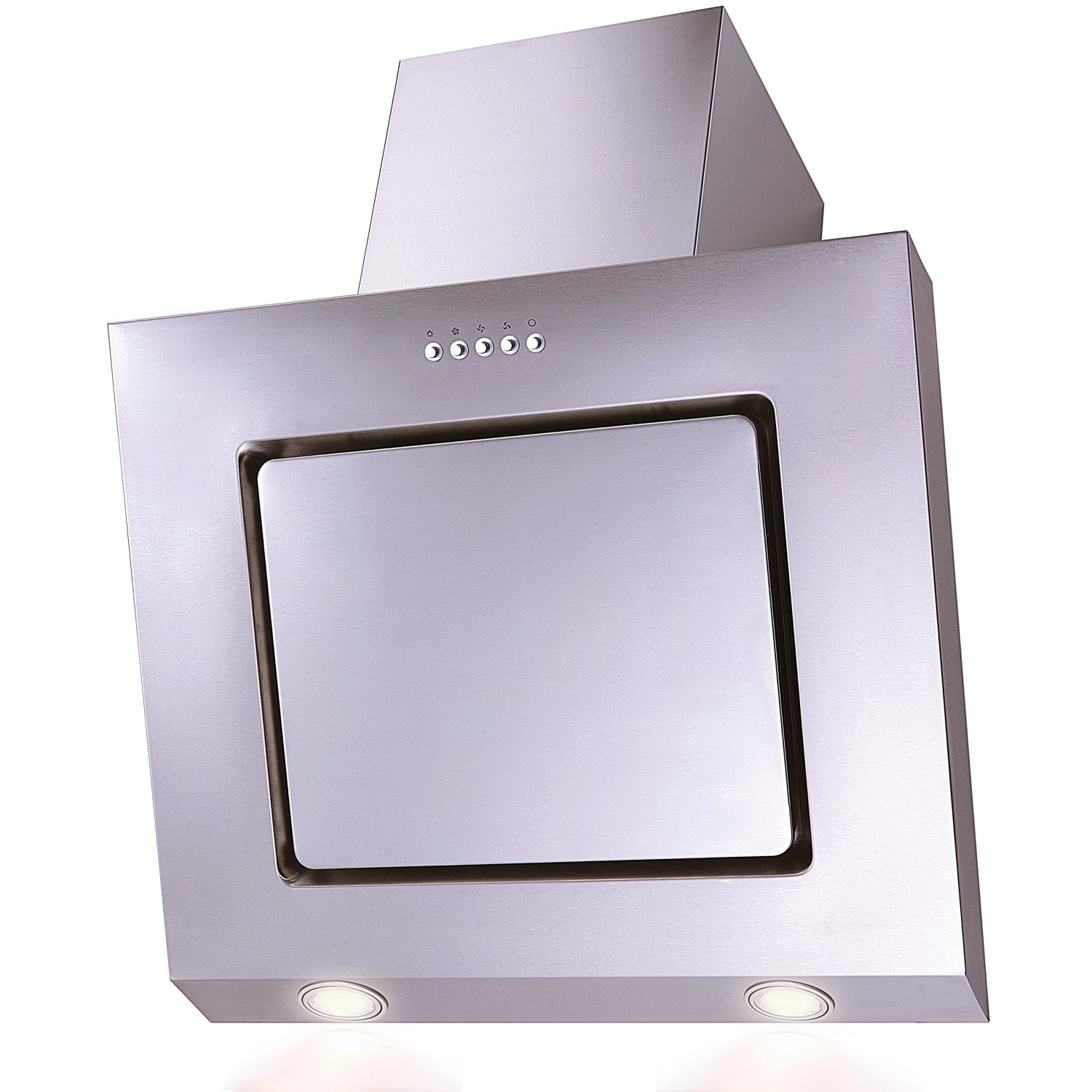 Dunstabzugshaube aus Edelstahl für Flex-Well Vintea Küchenzeile mit LED-Beleuchtung.