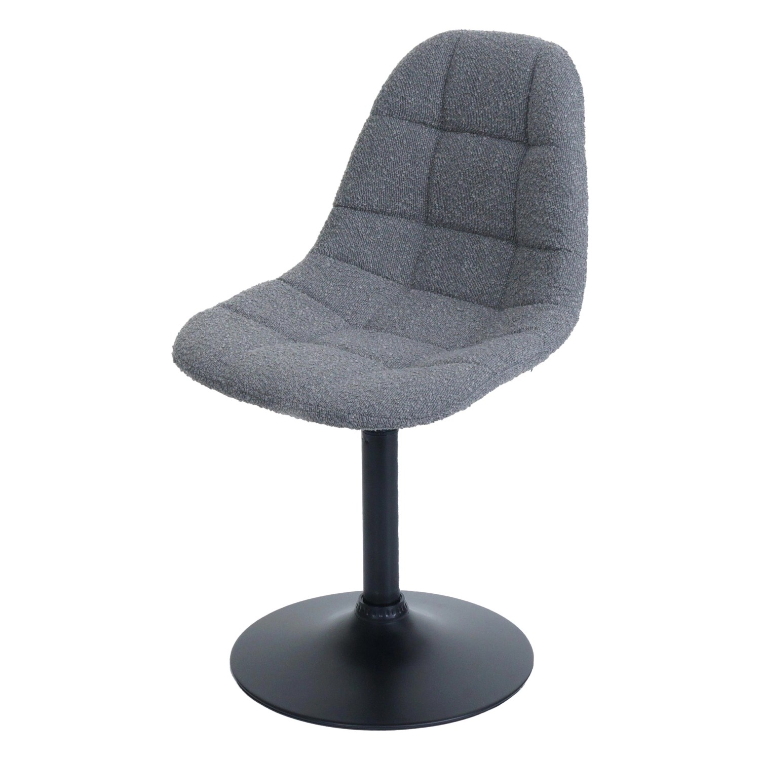 MCW Esszimmerstuhl A60 Stoff/Textil Boucle 450g/m² Dunkelgrau günstig online kaufen