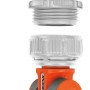 Gardena Winkelhahnstück für 26,5 mm (G 3/4'') und 33,3 mm (G 1'') Wasserhähne.