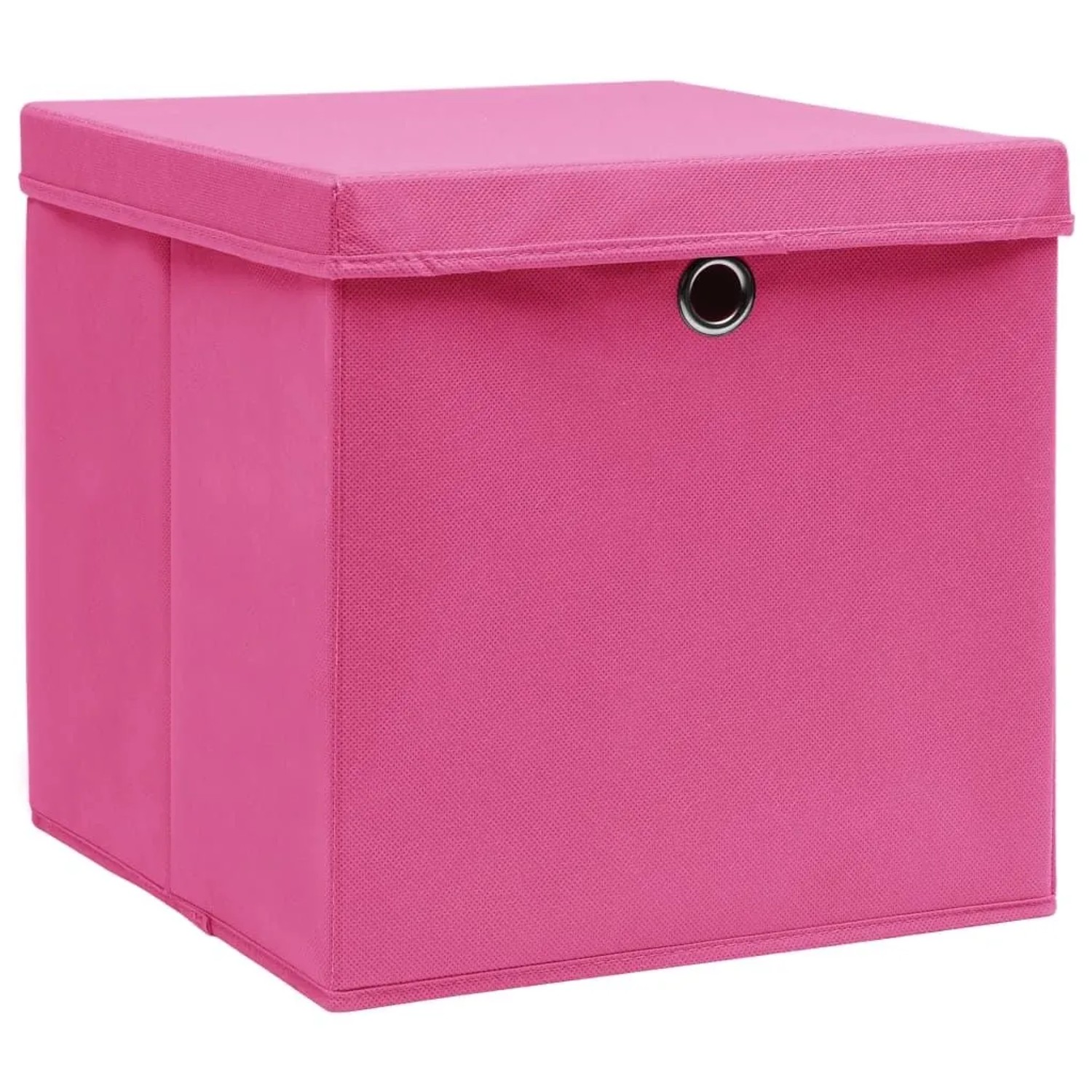 vidaXL Aufbewahrungsboxen mit Deckeln 4 Stk 28x28x28 cm Rosa 325204