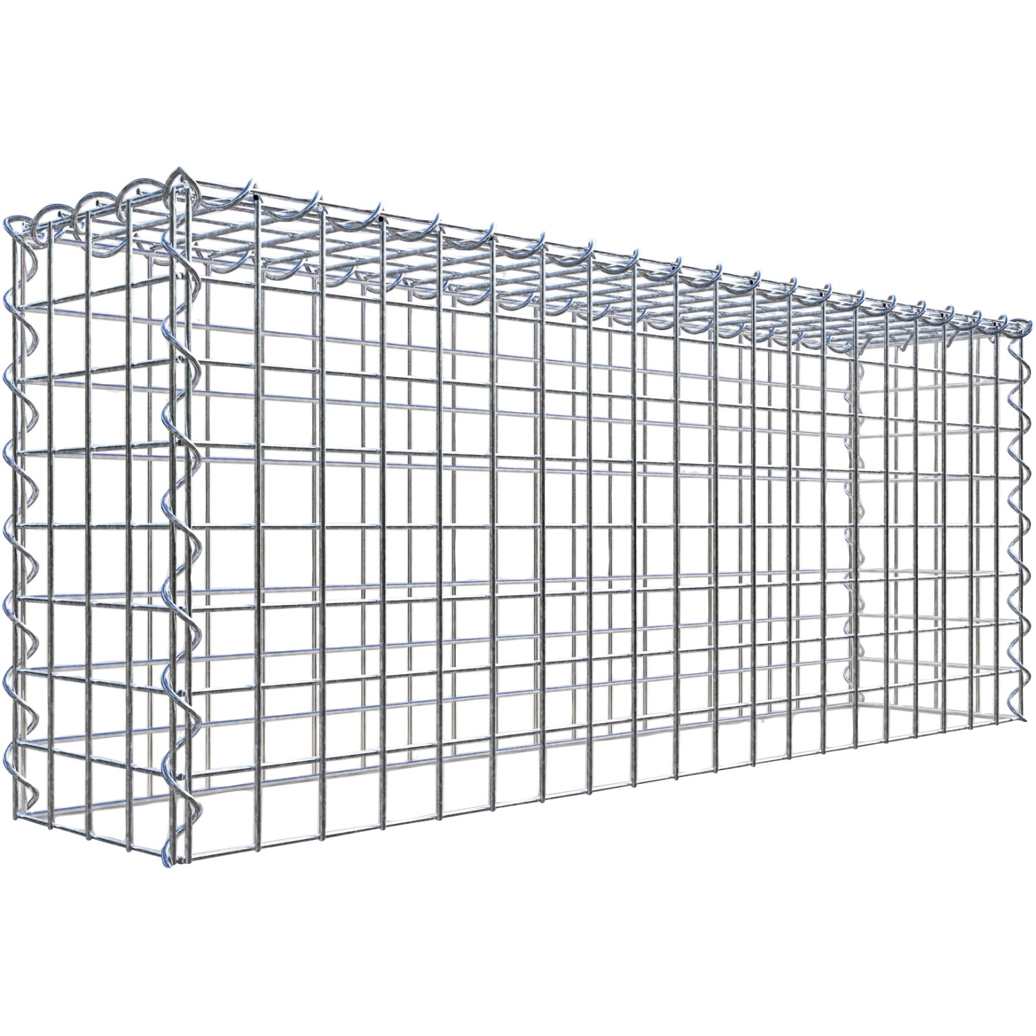 Gabiona Gabione-Anbaukorb Typ 3 40 x 100 x 20 cm Maschenw 5 x 5 cm