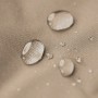 Detailaufnahme: Wasserabweisender Bezug des Sitting Point Sitzsack Big Foot Scuba in Khaki.