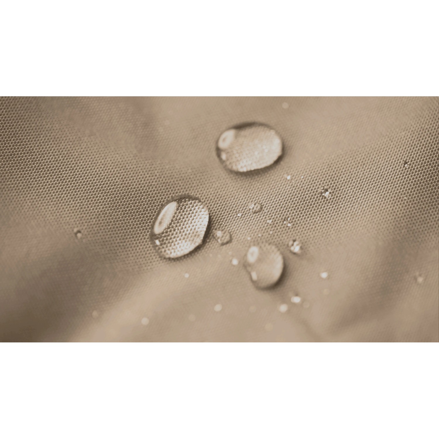 Detailaufnahme: Wasserabweisender Bezug des Sitting Point Sitzsack Big Foot Scuba in Khaki.