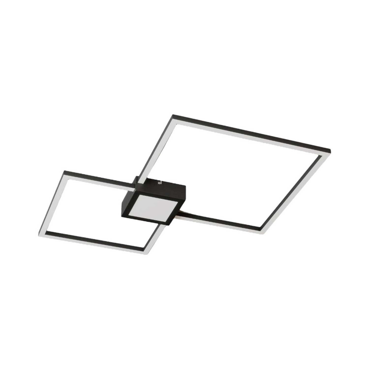 Lindby LED Deckenleuchte Duetto 8032233 Dimmbar Modern in Schwarz aus Alumi günstig online kaufen