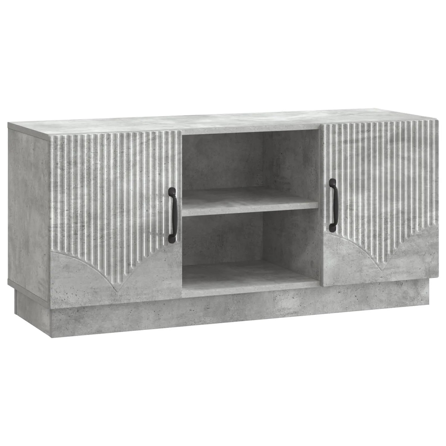 vidaXL TV-Schränk Betongrau 102 x 34,5 x 47 cm Holzwerkstoff 895388