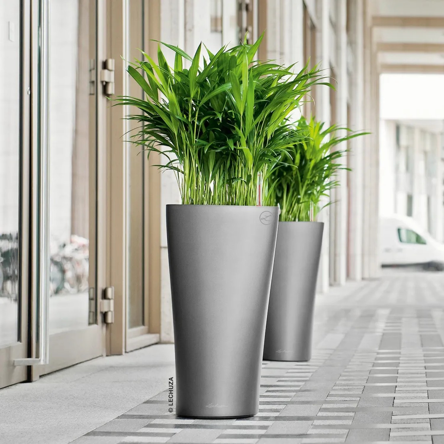 Vaso Delta Premium 20 Lechuza Set Completo 40 cm - Antracite Metal