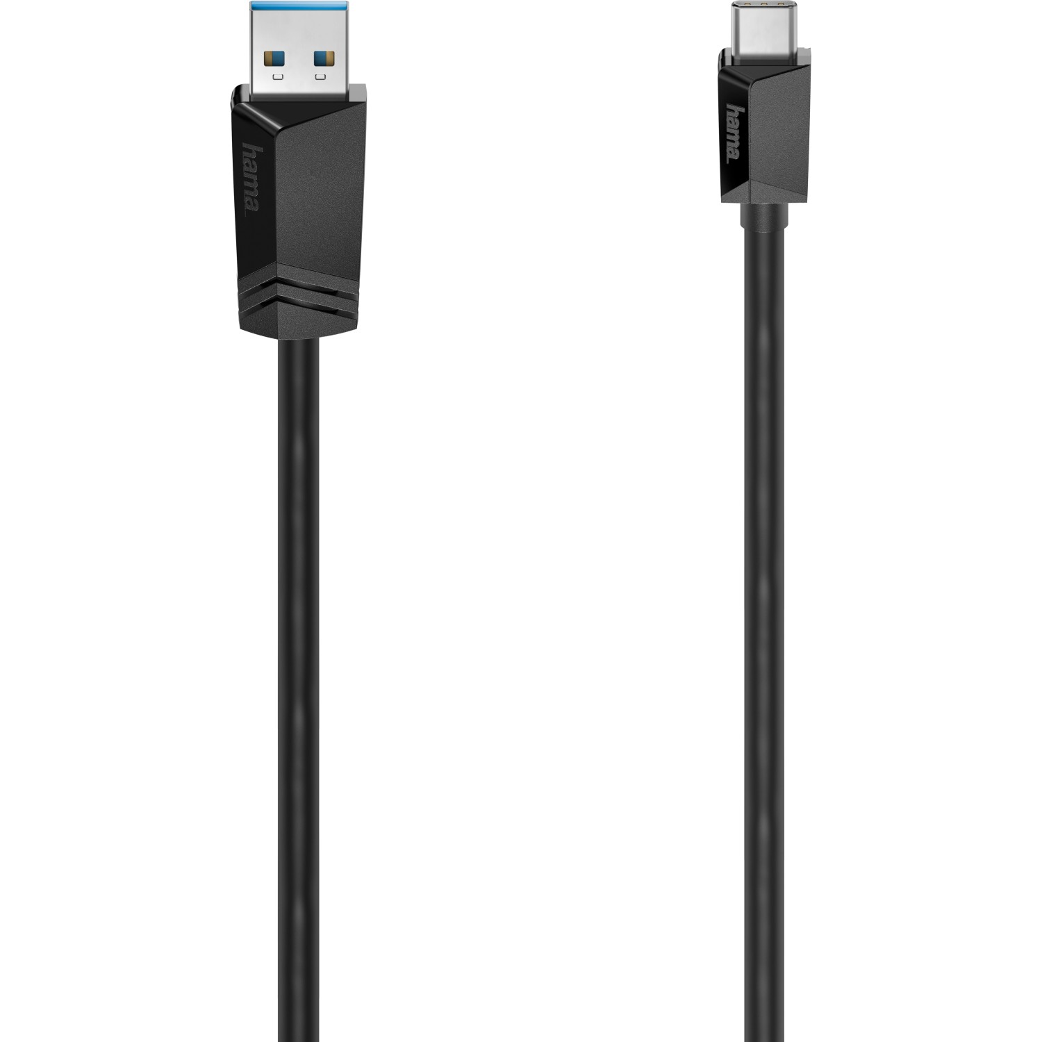 Hama USB-C-Kabel USB-C-Stecker/USB-A-Stecker USB 3.2 Gen1 5 Gbit/s Schwarz 1,5 m