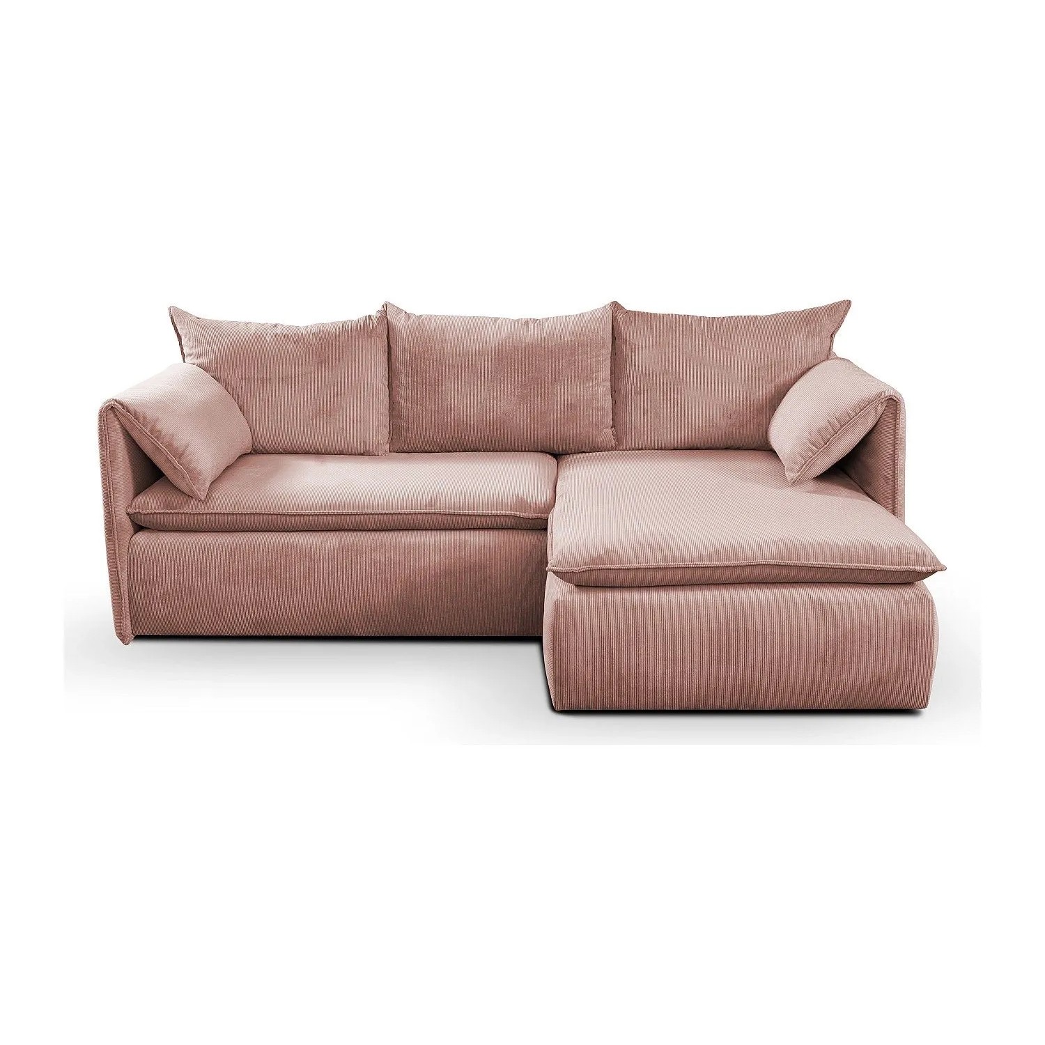 Vente-unique Schlafsofa Teodora Puderrosa 230 cm