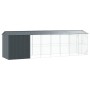 vidaXL Vogelkäfig Anthrazit 860 x 208 x 247 cm Verzinkter Stahl 3325155_5