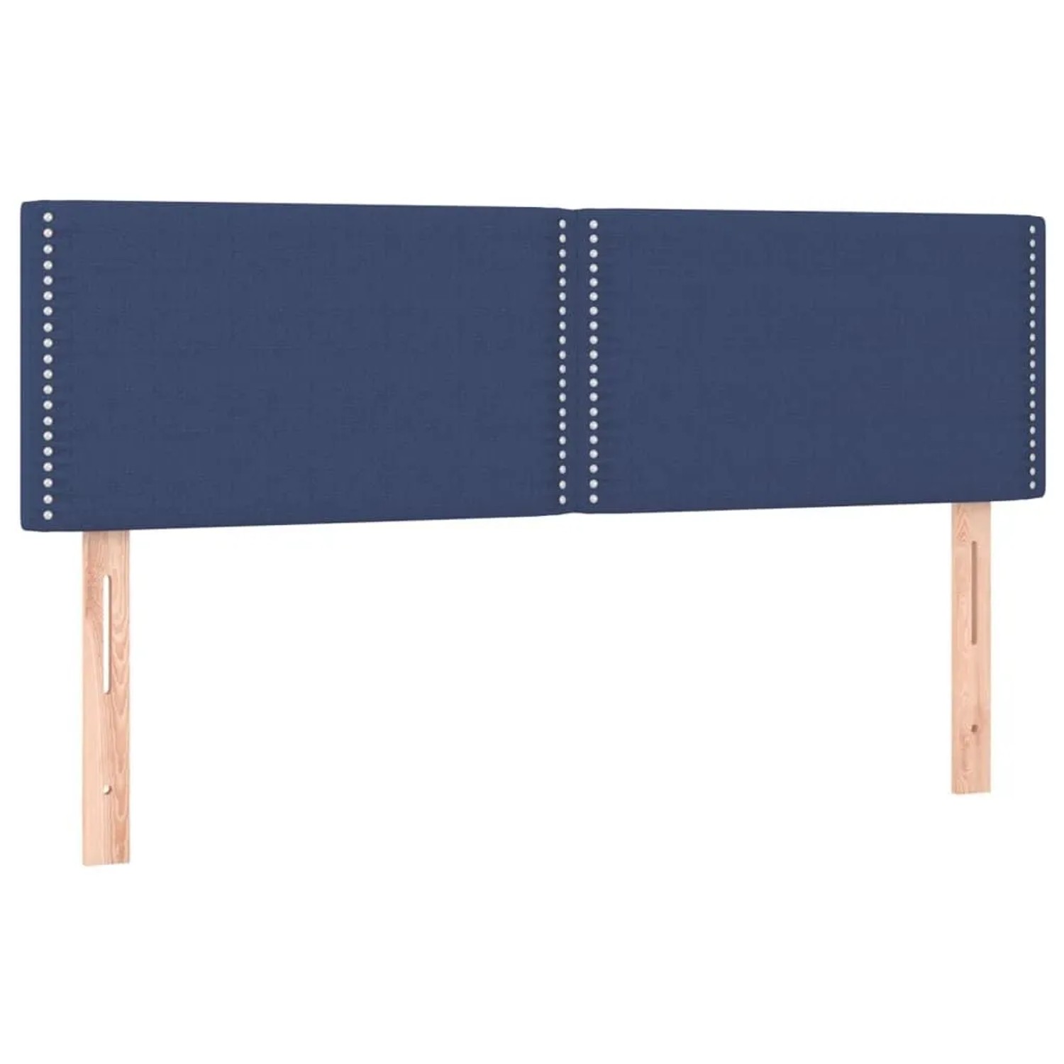 vidaXL Kopfteile 2 Stk Blau 72x5x78/88 cm Stoff 345930