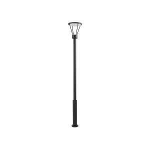 Lucande LED Mastleuchte Außen Elario 10025945 Modern in Schwarz aus Aluminium 1-flammig