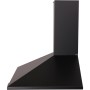 Respekta Kaminhaube Karena 90 cm in Schwarz, Wandhaube für Abluft und Umluft.