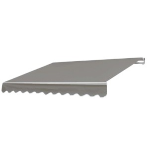 MCW Alu-Markise H790 4x3m Polyester Grau-Braun