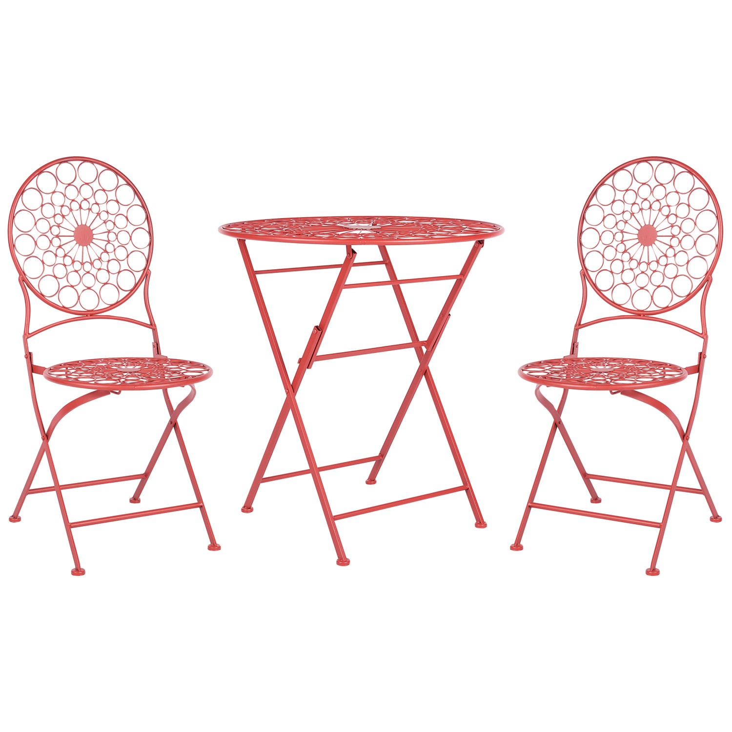 Beliani Bistro Set SCARIO Rot