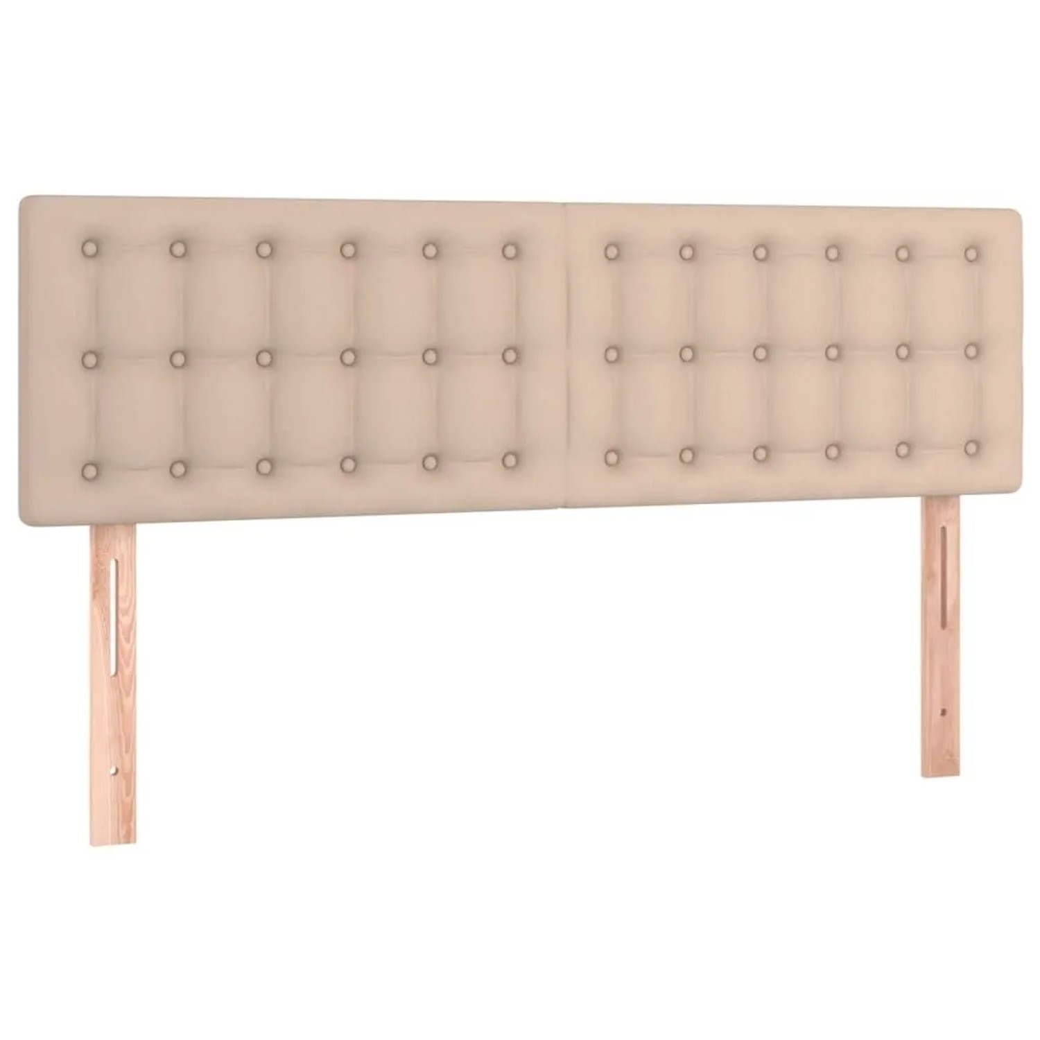 vidaXL Kopfteile 2 Stk Cappuccino-Braun 72x5x78/88 cm Kunstleder 346469