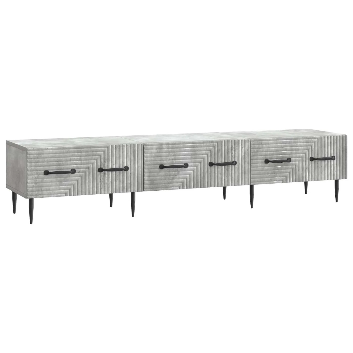 vidaXL TV-Schränk Betongrau 147 x 34,5 x 30 cm Holzwerkstoff 894938