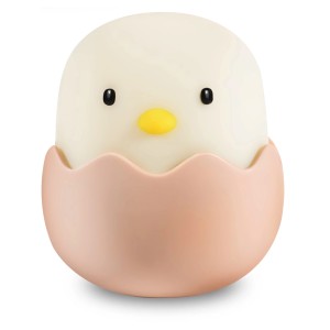 Dimmbares LED Nachtlicht Eggy Egg in Kükenform mit Akku und RGBW Farbmodus.