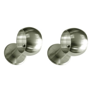 Treba Wand-Set Halter WS1 für Französischen Balkon, Edelstahl