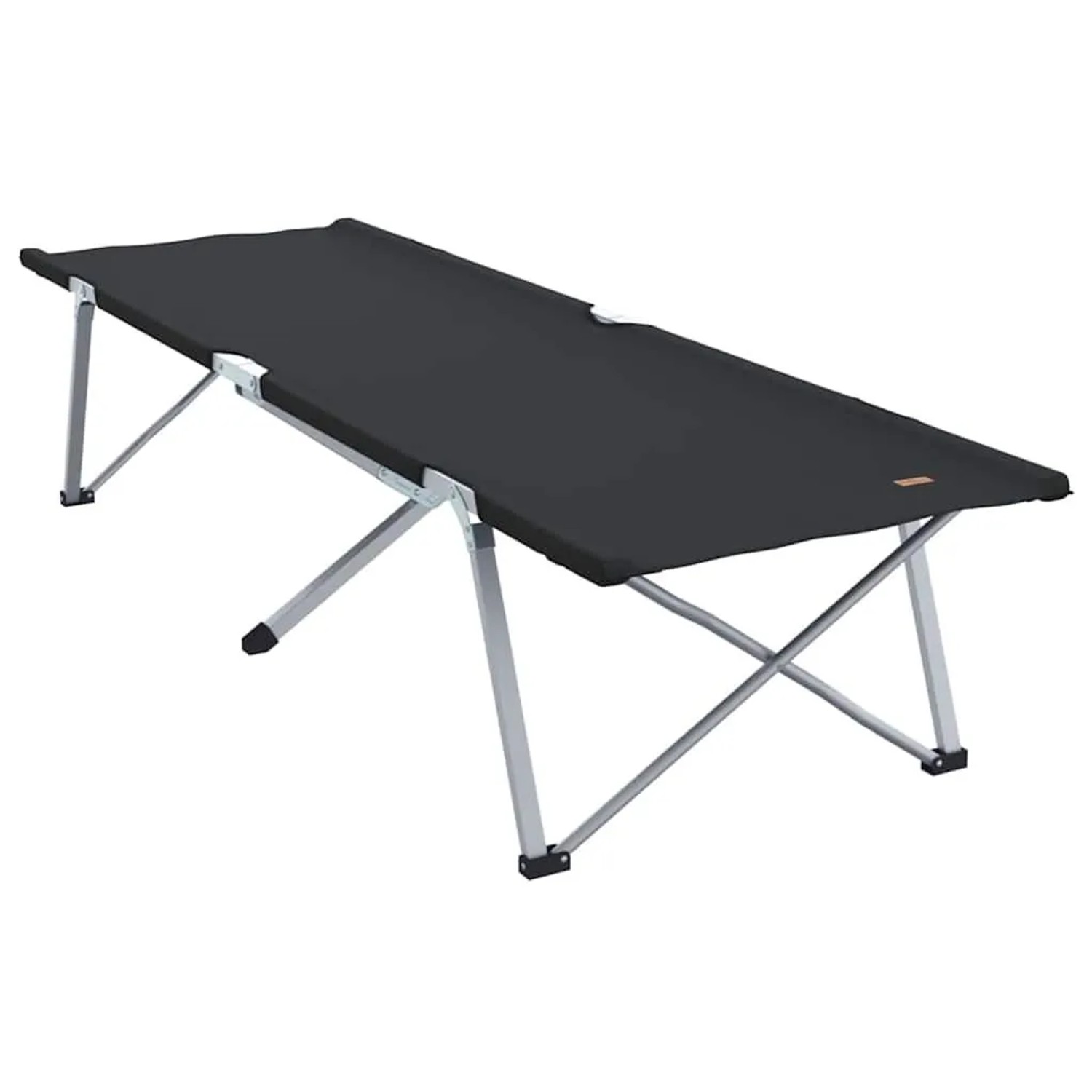 vidaXL Klapp Schlafbett fürs Camping Schwarz 194 x 62,5 x 42,5 cm 42003117