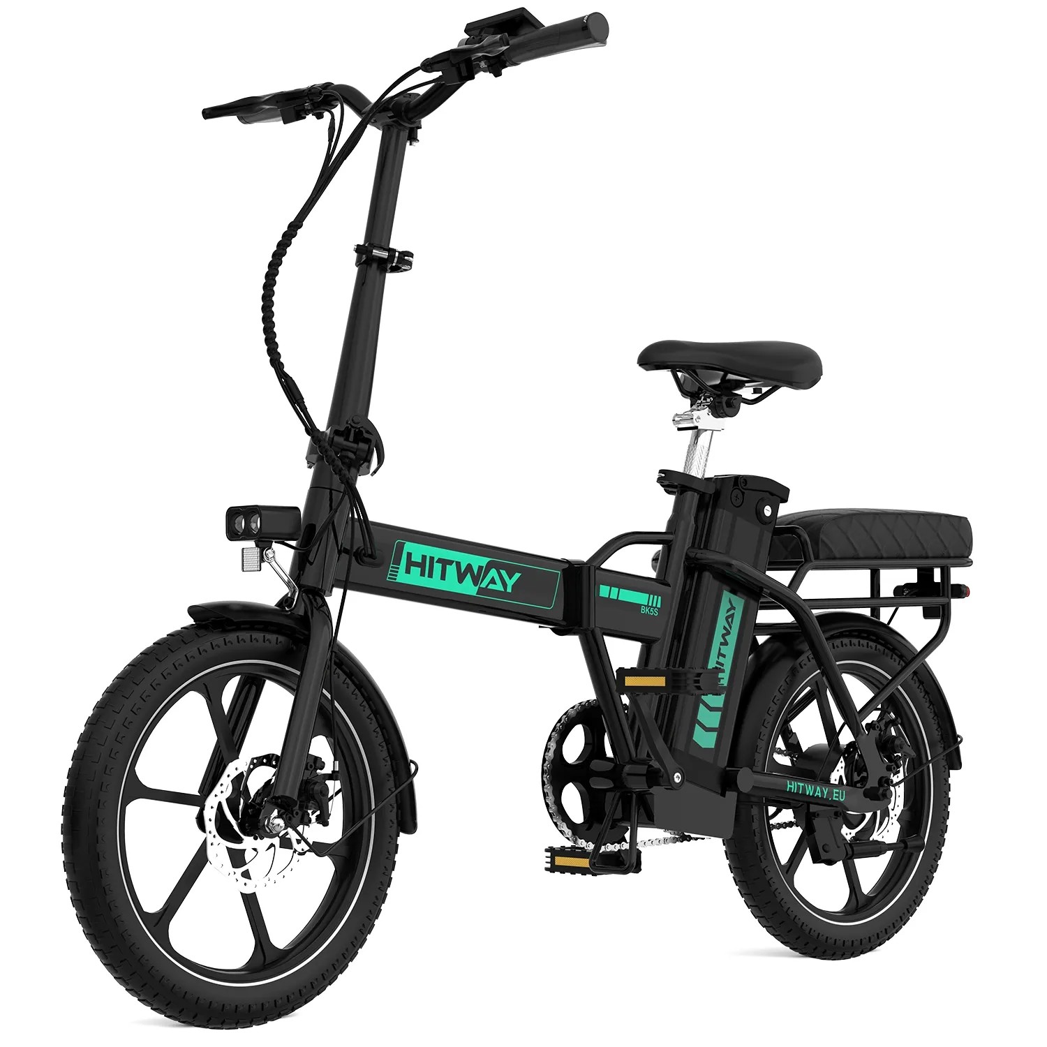 HITWAY E-Bike BK5SL 16 Zoll Pedelec 13Ah Akku Reichweite 50-100KM 250W Elektrofahrrad