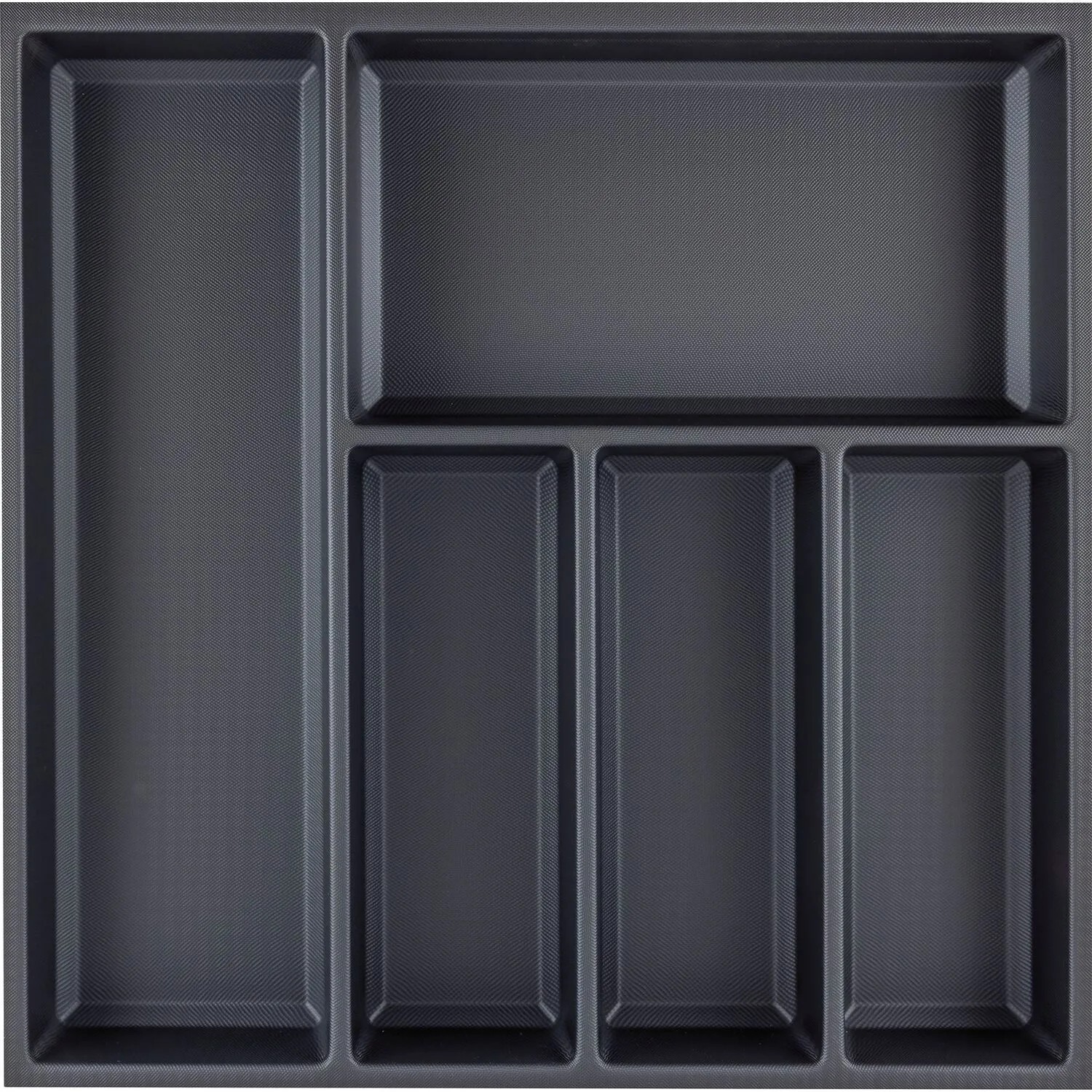 Agoform Besteckeinsatz Sky 550/55 Schubladeneinsatz Kunststoff Kristall Soft Touch Schwarz