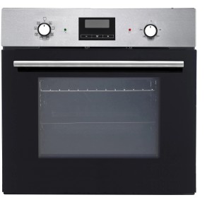 PKM Einbaubackofen F7-2 Digi: Edelstahl-Design mit Digitaldisplay und Timer.