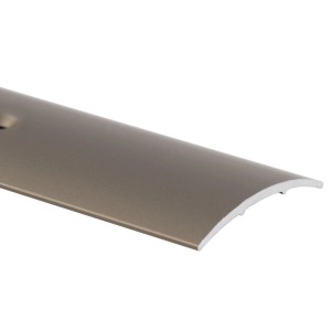 KARAT Übergangsprofil, Edelstahl-Optik, 3 x 100 cm, vorgebohrt für Bodenbeläge.