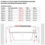SOTECH ORGA-BOX II Besteckeinsatz Maßtabelle und Einbauhilfe. Zeigt Breiten, Tiefen, Höhen für Nobilia Schubladen.