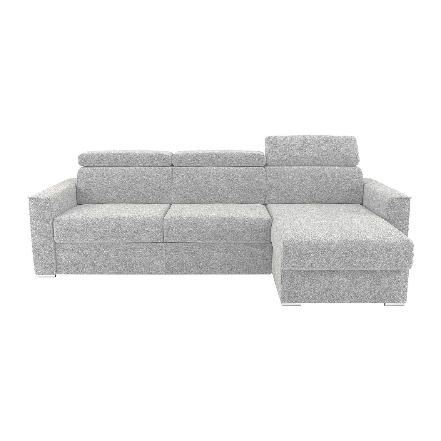 Vente-unique Schlafsofa Vizir Hellgrau 302 cm