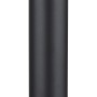 Globo Gracey Außenleuchte, 100cm, Edelstahl, schwarz matt, mit rauchfarbenem Glas.