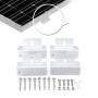 4-teiliges Z-Winkel Befestigungsset für Solarmodule zur Montage auf Dach und Wand.