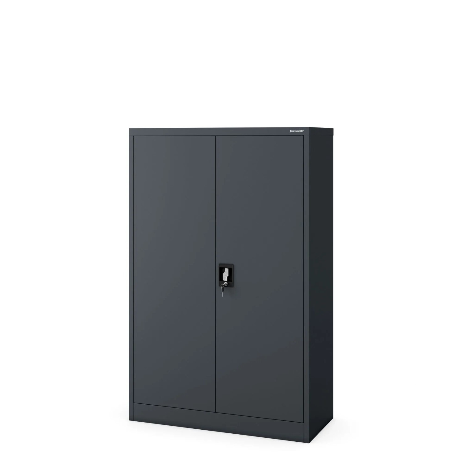 JAN NOWAK Büroschrank Aktenschrank KEVIN 140 x 90 x 40 cm Anthrazit
