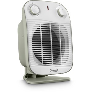 DeLonghi Schnellheizer HFS50B20.GR, elektrischer Heizlüfter mit 2000W Leistung und IP21 Tropfschutz.